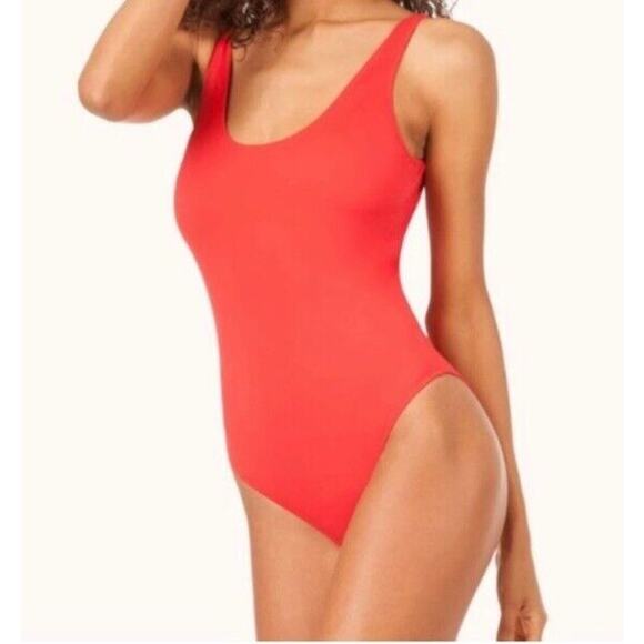 Lively One Piece Swim Suit Jet Black Low Cut Back Summer Size Xtra Small - Picture 6 of 6